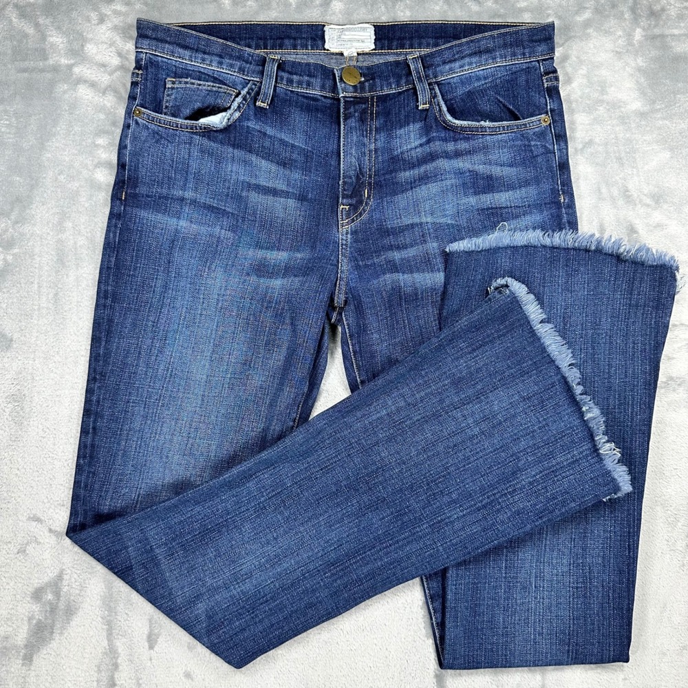 Current/Elliott The Flip-Flop Jean Loved Frayed Hem Bootcut Jeans 30 1477-0400